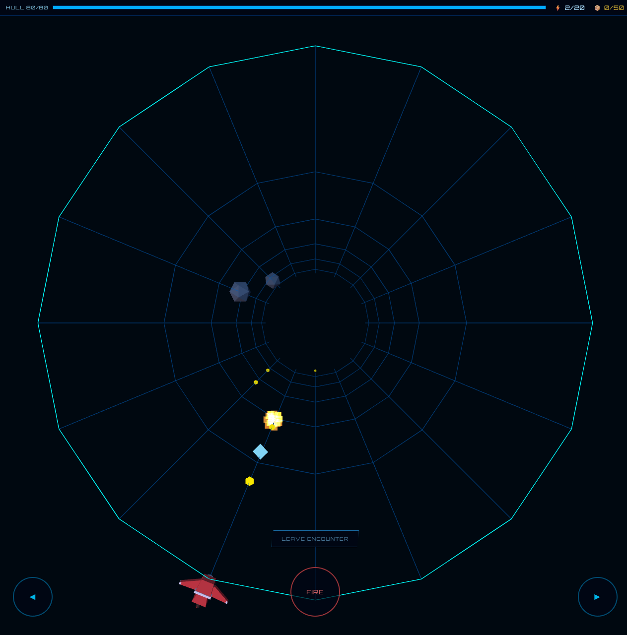 Tactical combat encounter view